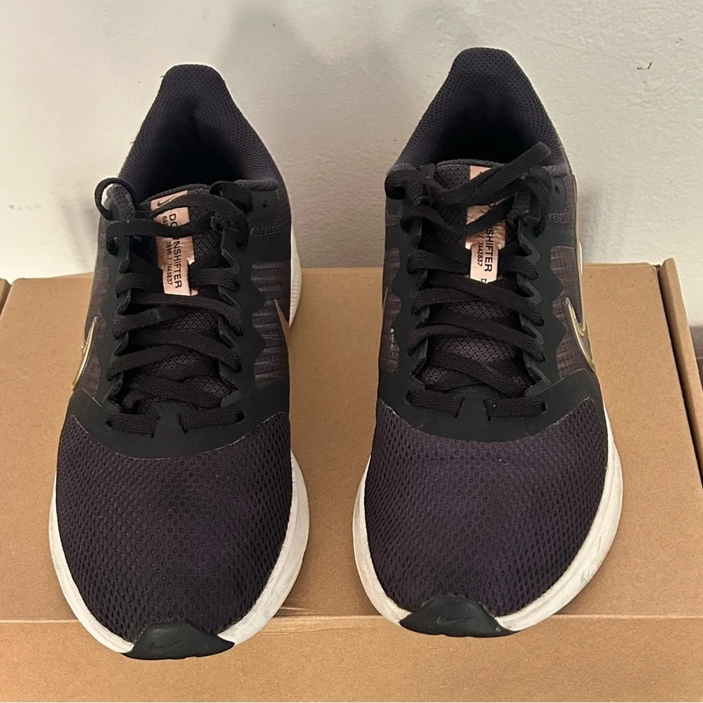 Nike Black and Gold Athletic Sneakers